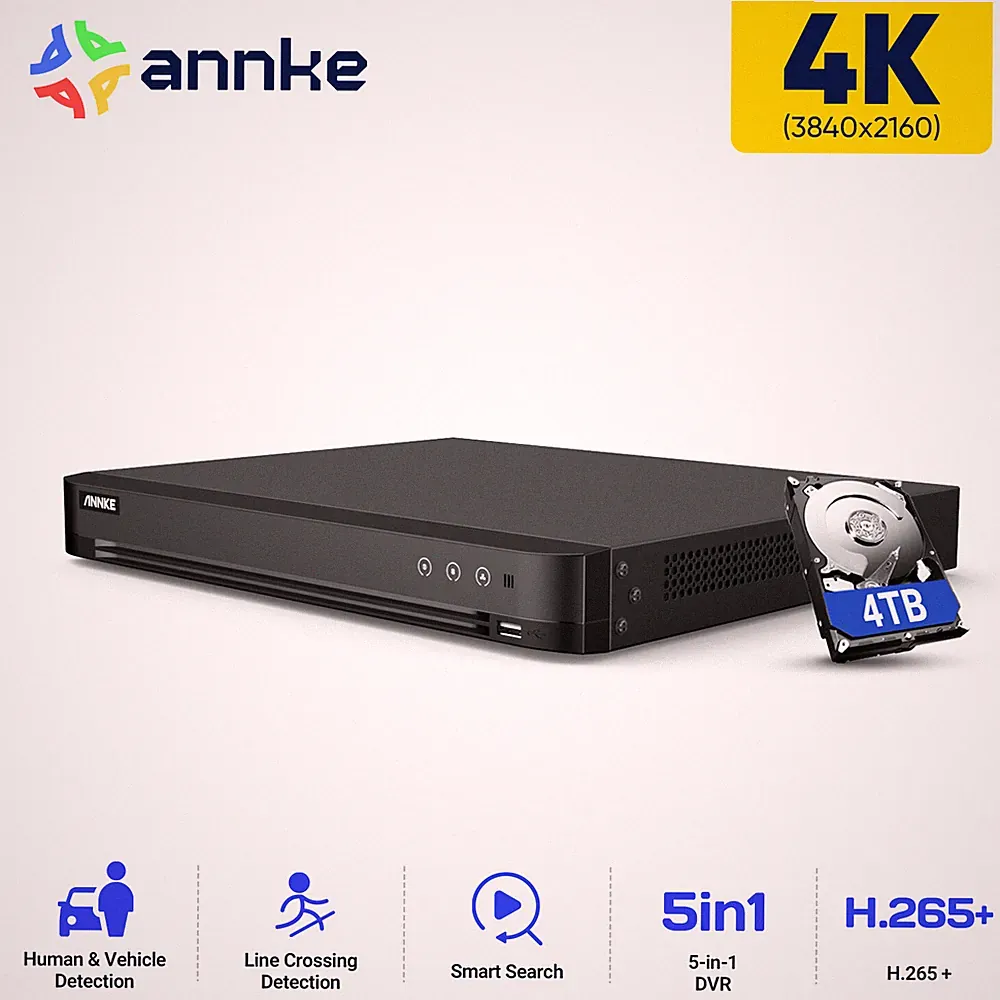 ANNKE 4K/3K/5MP 16CH/32CH Digital Video Recorder 5in1 DVR for Security Camera