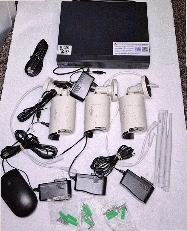 Hisseu Wireless 1TB Hard Drive 1080P Security Camera System