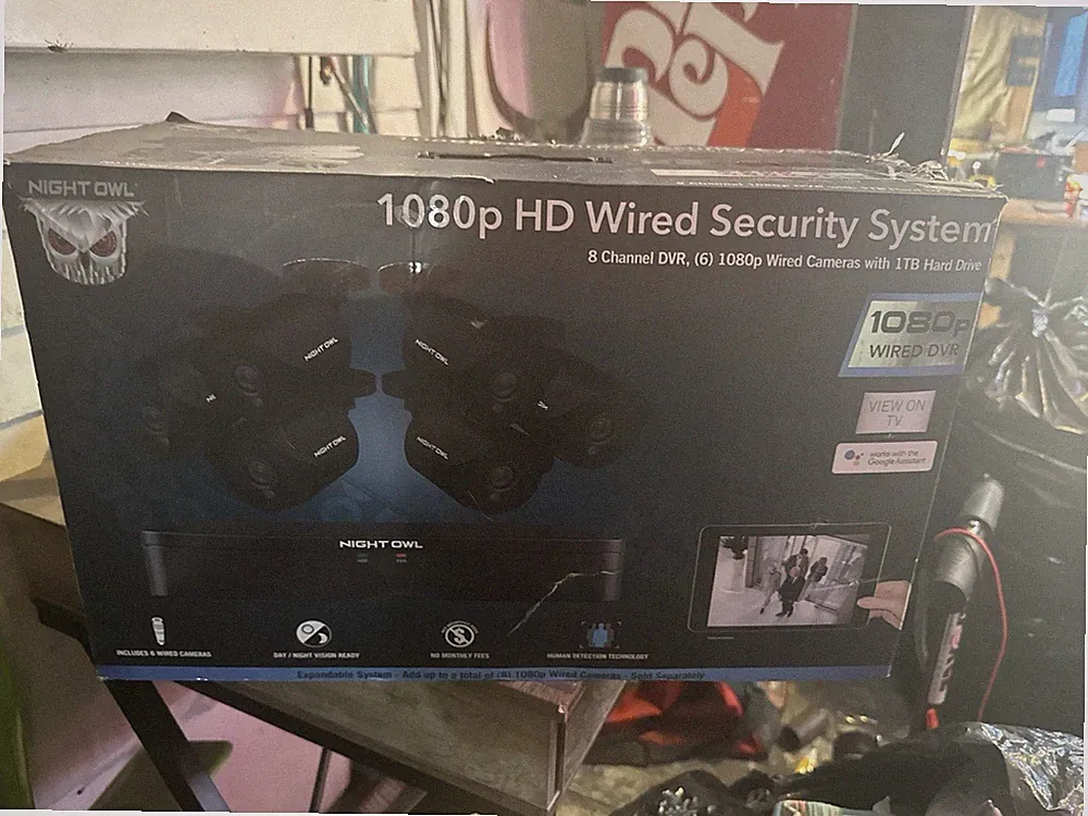 Night Owl 8-Channel Wired 1080p Security 6 Cameras 1tb Hard Drive