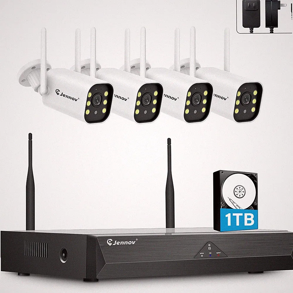 Wireless WIFI Camera Home Security System Outdoor CCTV 5MP 10CH 1TB NVR Lot